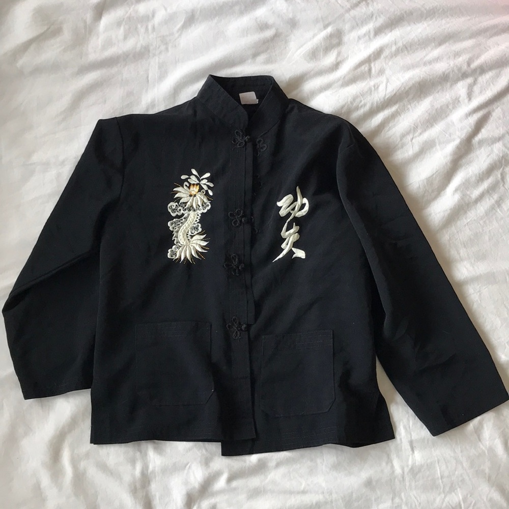 Asian Embroidery button up